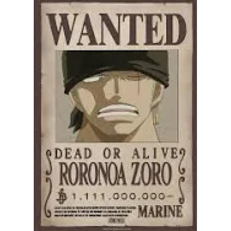 ONE PIECE - Poster Maxi 91,5x61 - Wanted Zoro Wano