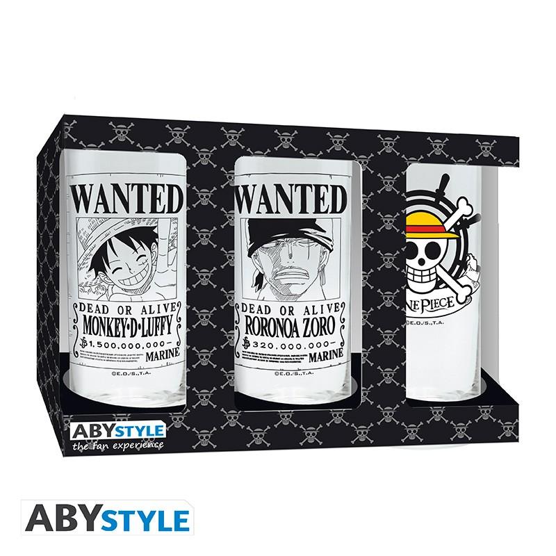 ONE PIECE - Set de 3 verres 