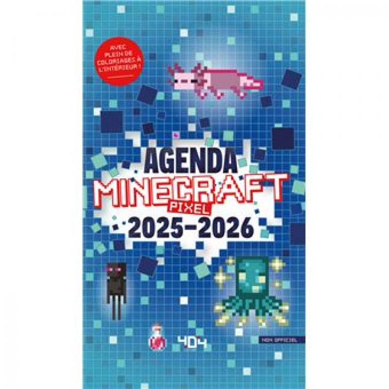 MINECRAFT PIXEL - Agenda 2025 - 2026
