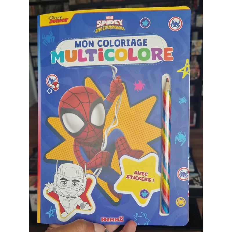 MON COLORIAGE MULTICOLORE - SPIDEY ET SES AMIS EXTRAORDINAIRES