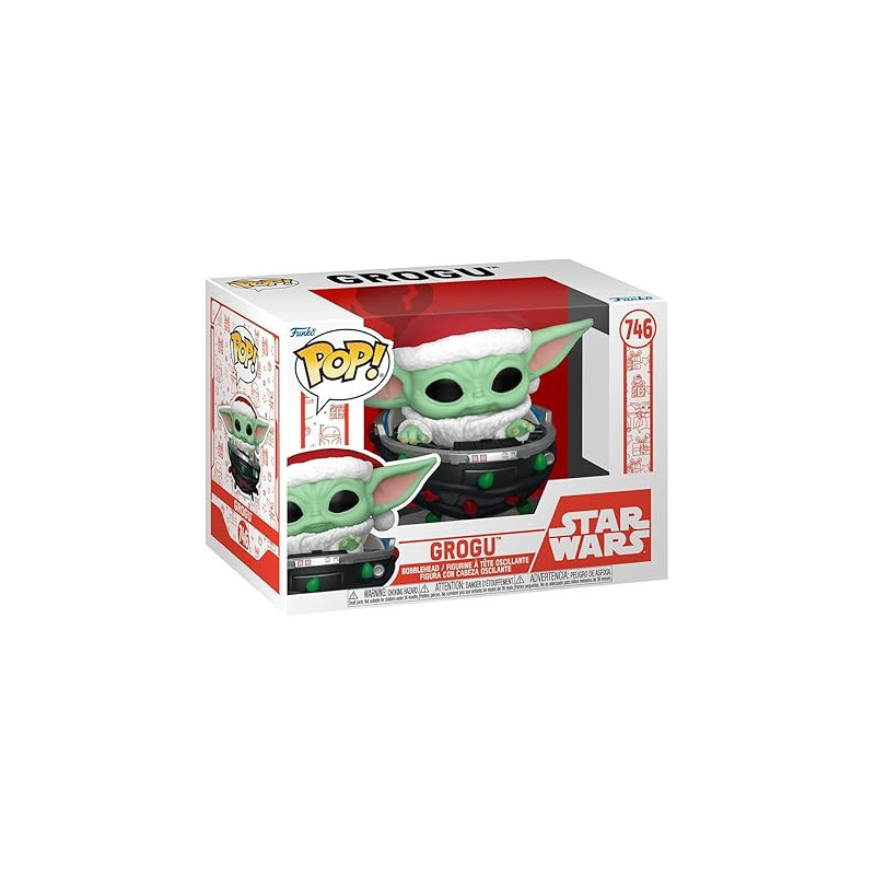STAR WARS - Figurine POP Bobblehead Holiday Santa - Grogu 746