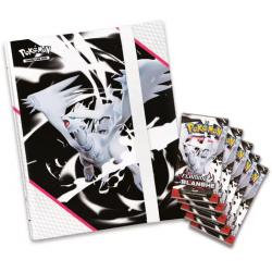 POKÉMON - PORTFOLIO (A4) + 5 BOOSTERS - EV 10.5 FLAMME BLANCHE