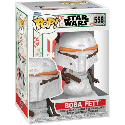 STAR WARS - Figurine POP Holiday Snowman - Boba Fett 558