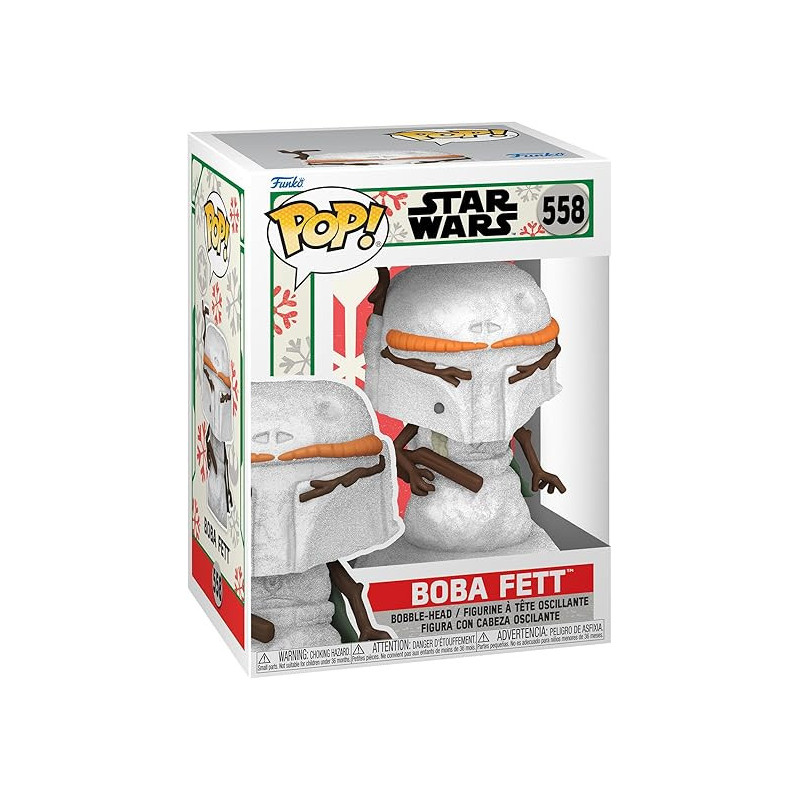 STAR WARS - Figurine POP Holiday Snowman - Boba Fett 558