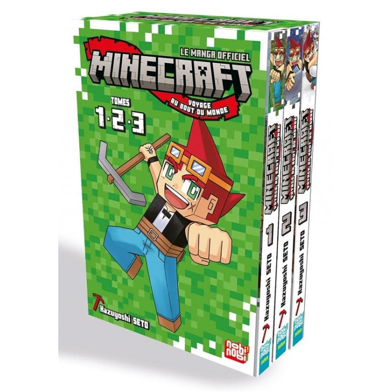 COFFRET MINECRAFT - VOYAGE AU BOUT DU MONDE - Tome 01 à 03