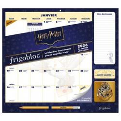 HARRY POTTER - Frigobloc mensuel 2026 (jan. 26 - déc. 26) 