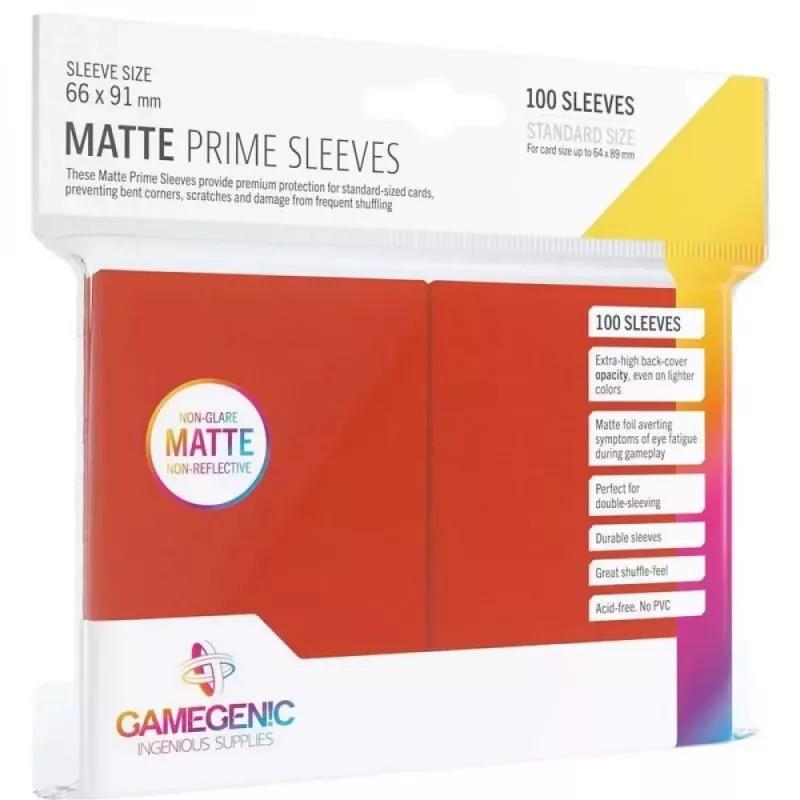 GAMEGENIC - Sleeve matte prime RED x100
