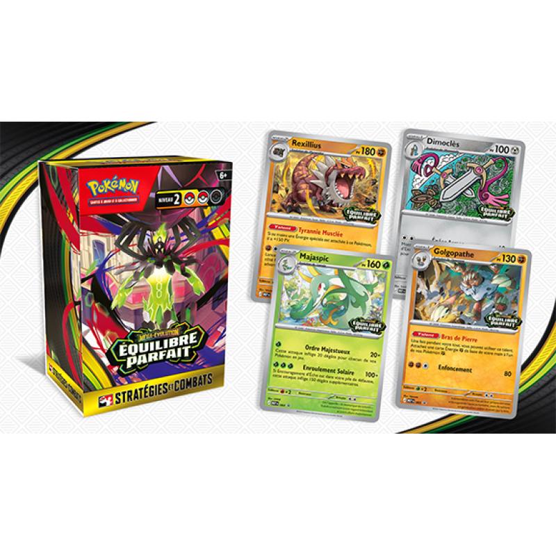 POKÉMON - Bundle AP 4 boosters 10 cartes - Deck près construit 40 cartes - EQUILIBRE PARFAIT