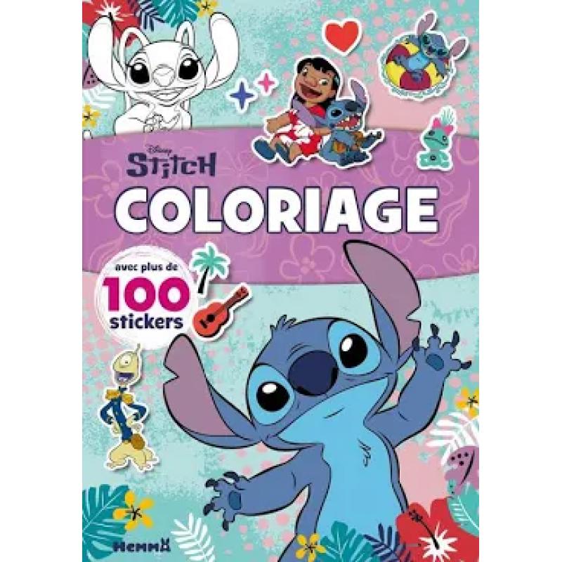 STITCH - COLORIAGES +100 STICKERS