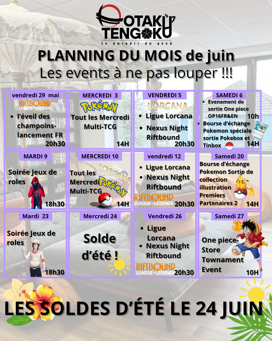 ✨Planning de Juin✨