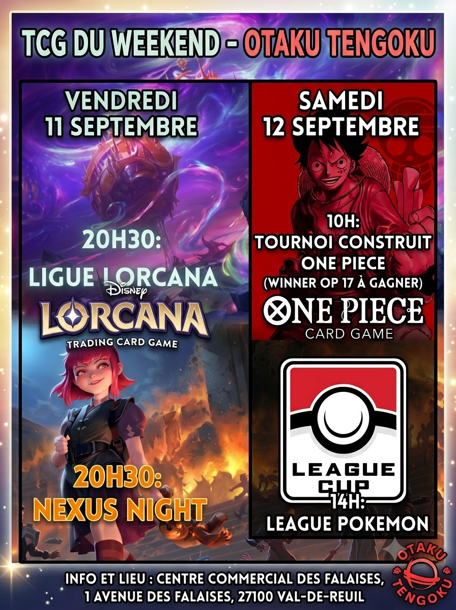 Gros week-end TCG en vue chez Otaku Tengoku !